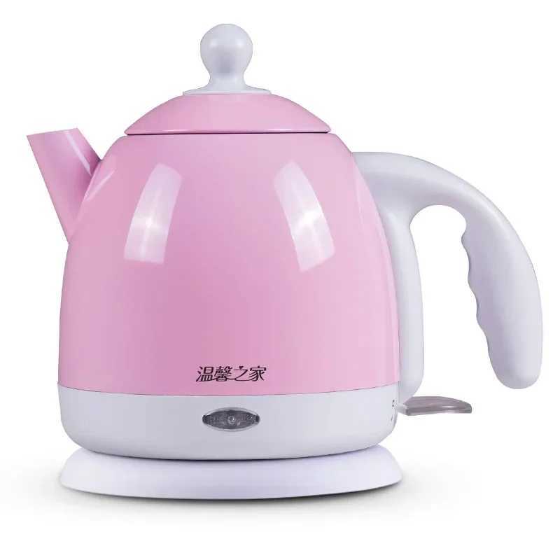 Hot dip galvanized electric kettle hot water boiler stainless steel pot 1L mini travel teapot milk heater Y241102