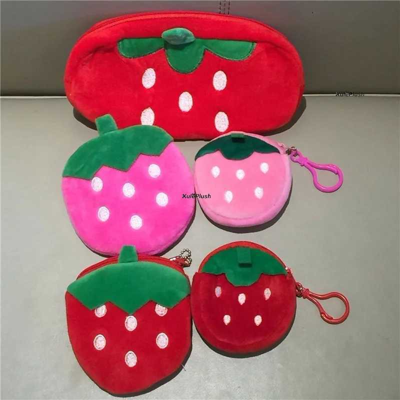 Multi-shapes Fruit Strberry Plush Purse Coin Bag Soft Purse Wallet For Girls And Children Gift Toy Plush PurseXJ241111