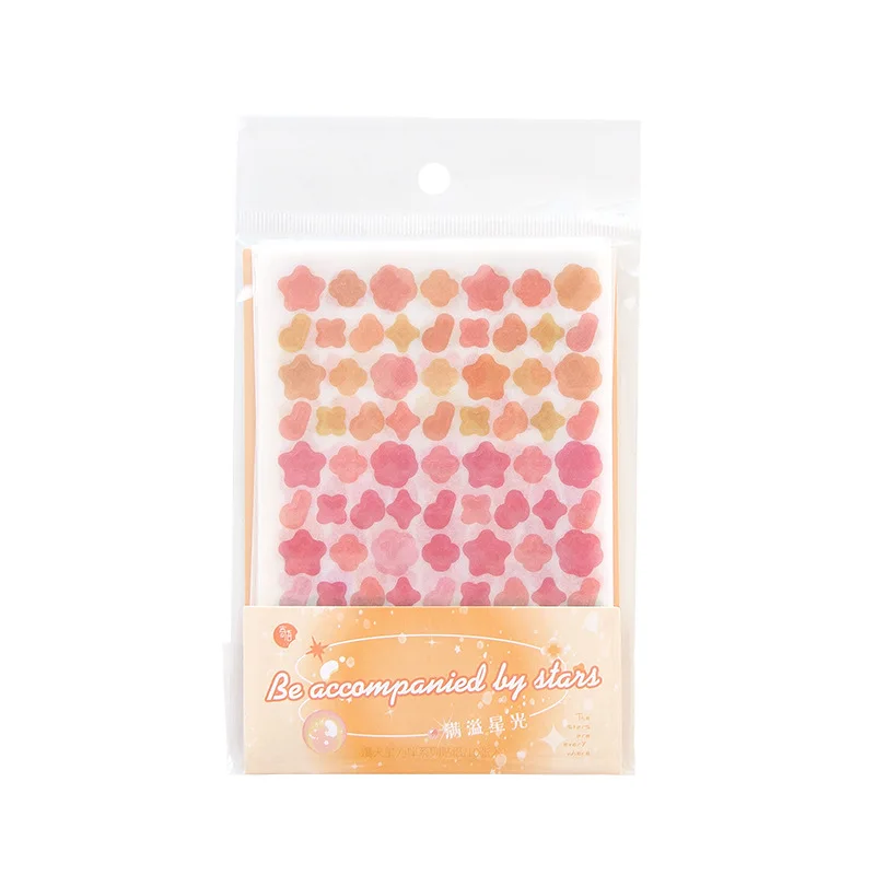 MOHAMM 10 Sheets Basic new Dot Star 2025 Bubble Decorative Sticker for DIY Scrapbooking Material Collage Card Photos Material