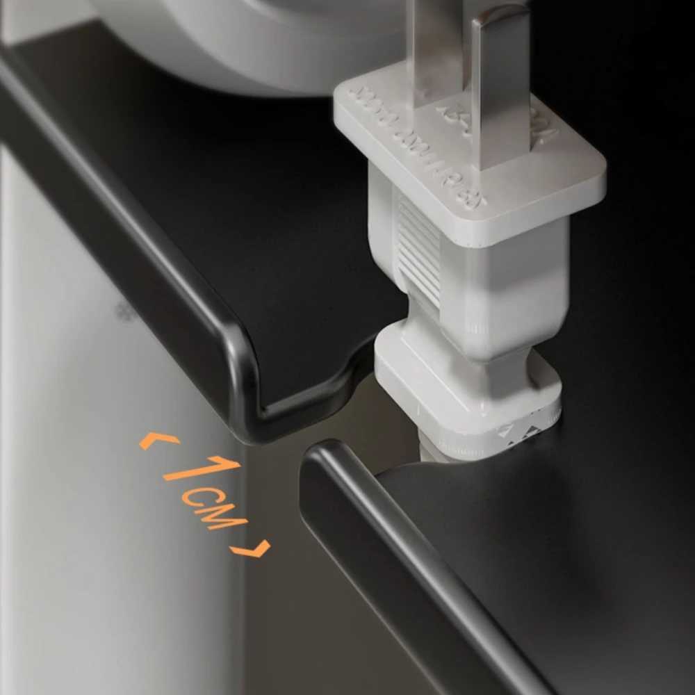 Hair Dryers Hair Dryer Holder Wall Mounted wall-mounted punch-free solid wood storage rack hair dryer rack bathroom hair dryer storage shelf 240401