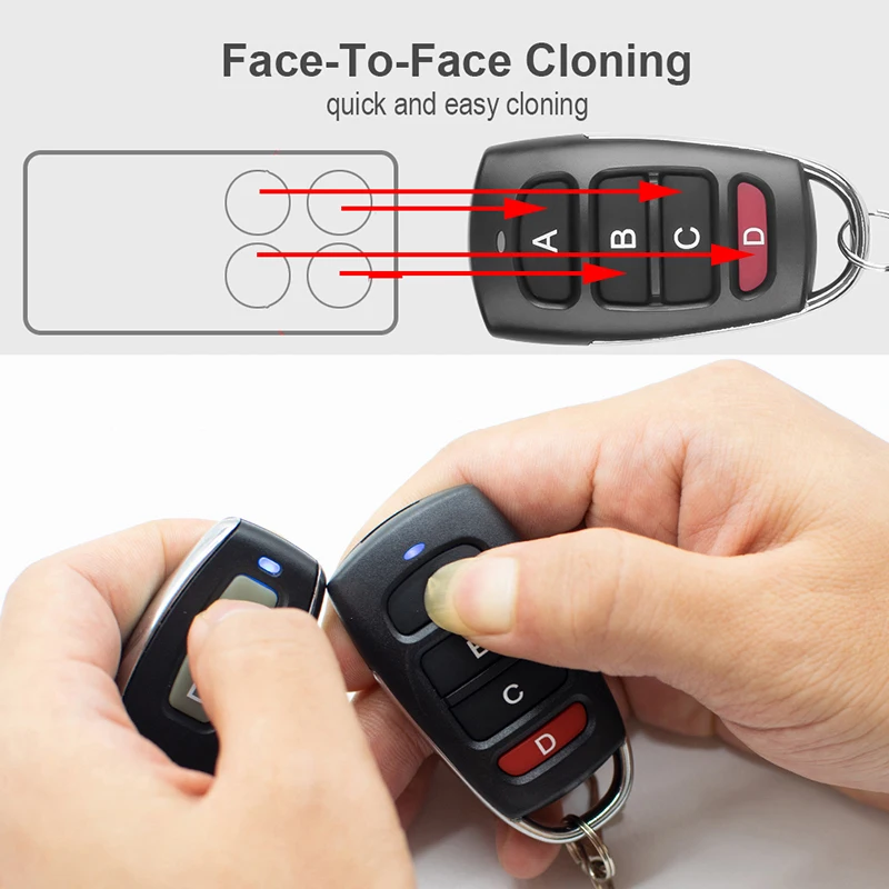 MOTOSTAR CLICK 4M / CLICK 2025 4C / CLICKSTAR 2 / CLICKSTAR 4 new / RE532 / RE534 Garage Door Remote Control Clone 433.92MHz Fixed Code
