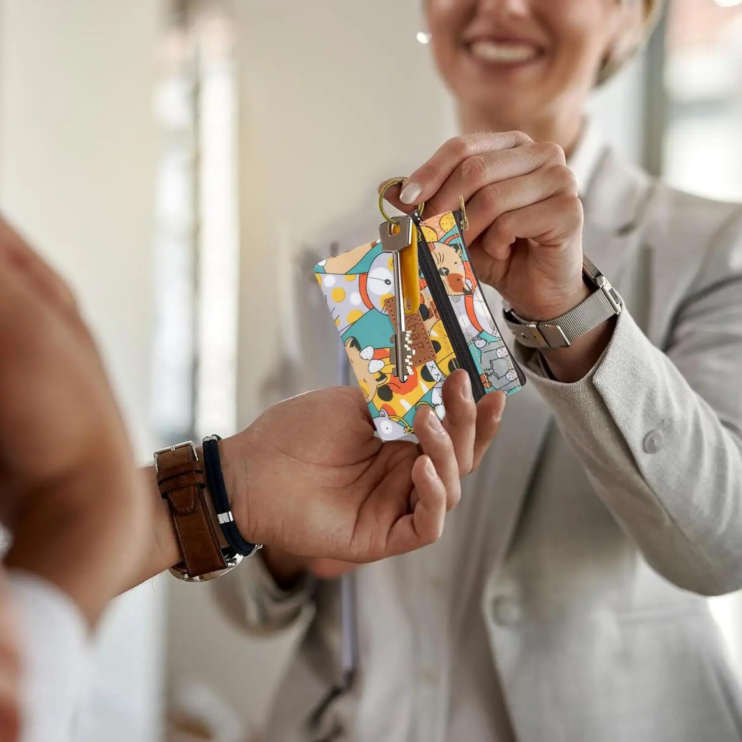 Cute Animals Wallet Zipper Purse Cartoon Small Coin Lightweight Storage Bag Money Key Card Holder For Student Women 241029