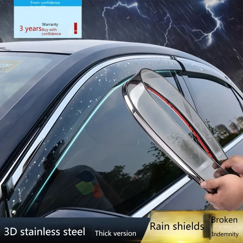 For Nissan X-Trail X Trail XTrail Rogue T32 2014~2021 Rain Sun Windows Visor Windshield Deflectors Guards Cover Trim Accessories