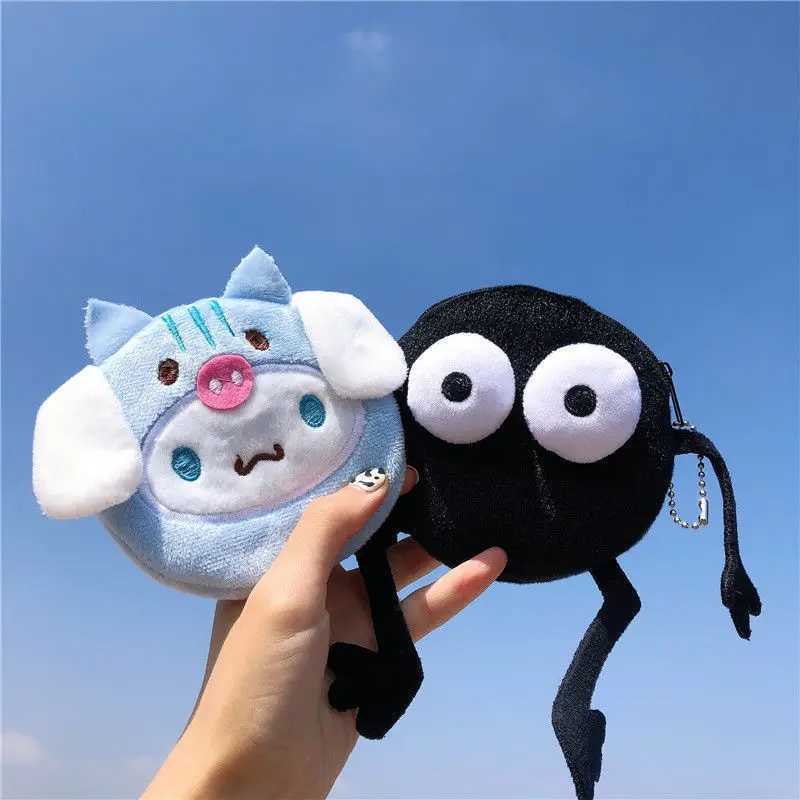 10cm kaii Coin Purse Carto Anime Plush Purse Student Children Wallet Cute CINNAMOROLL Small Storage Bag Girl Christmas GiftsXJ241111