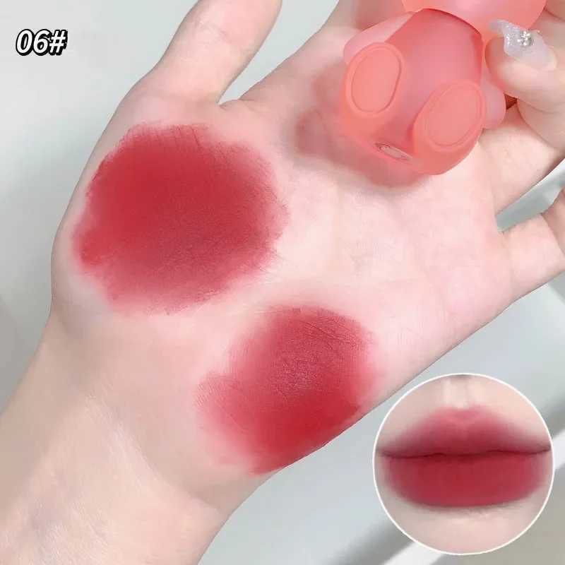 Cute Rabbit Matte Velvet lipstick Summer Cute Rabbit Key Chain lipstick Matte Texture lipstick Pink Red Lip Gloss Colored Cosmetics W241101