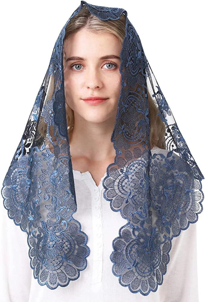 Spanish new Style Traditonal Lace Mantilla Church 2025 Veil Catholic Veil for Women