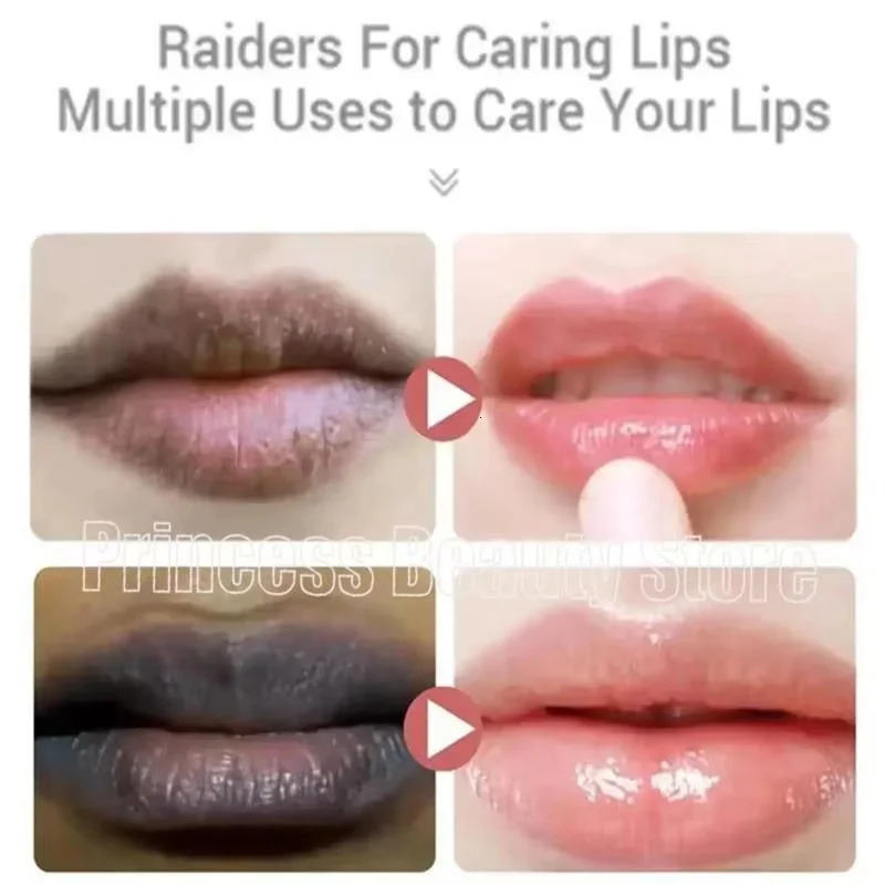 Turmeric whitening lipstick black matte removal exfoliation light pigment dead skin r nourishing faded lip line care 241031