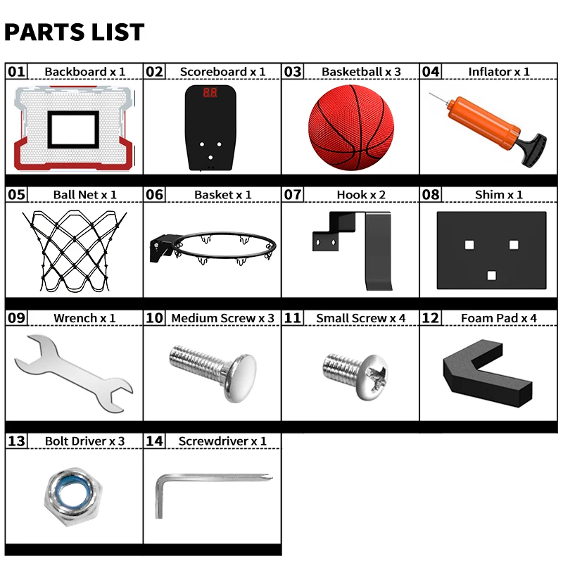 Outdoor Basketball Hoop for Kids Indoor Basketball Hoops,Mini Basketball Hoop 2025 with 3 Balls Toys for 3 new 4 5 6 7 8 9 10 11 12+ Year
