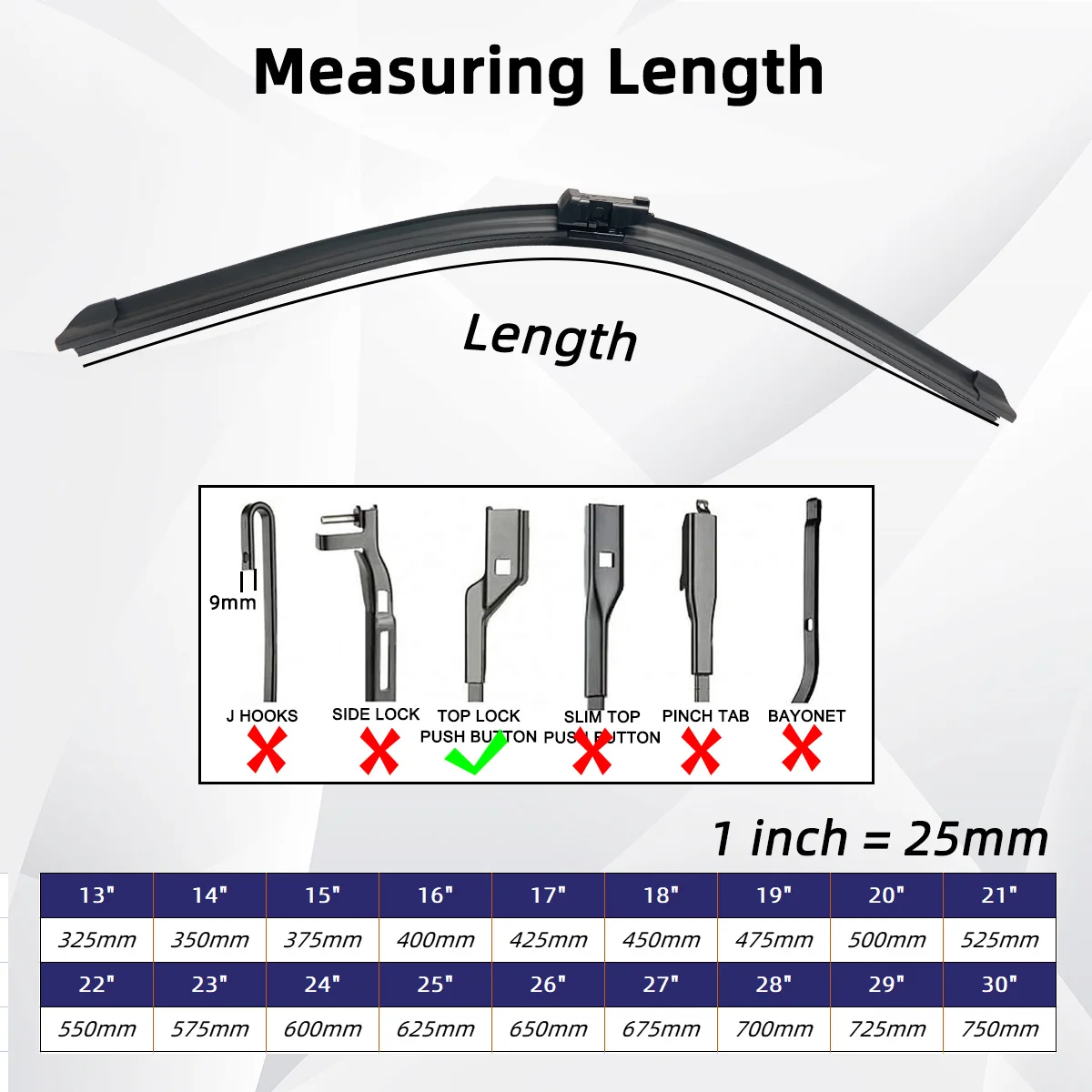 Car new Wiper For 2025 Fiat 500 312 2007-2017 Front Wiper Blades Soft Rubber Windscreen Wipers Auto Windshield 24" 14" 600mm 350mm