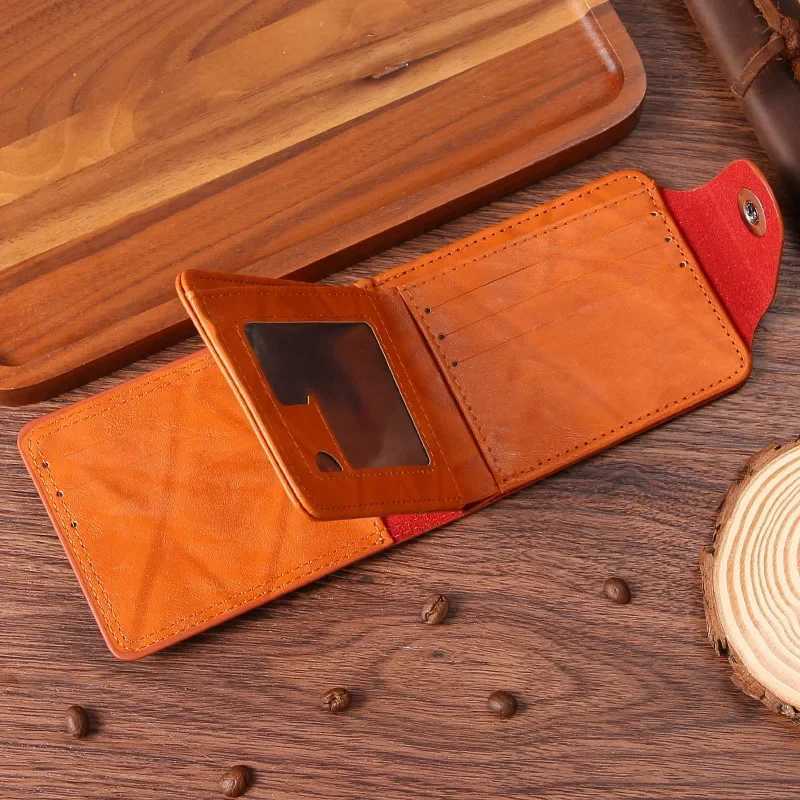 Mens Wallets Hasp Male PU Wallet Card Holder Coin Pocket Purse cartera hombreXJ241111
