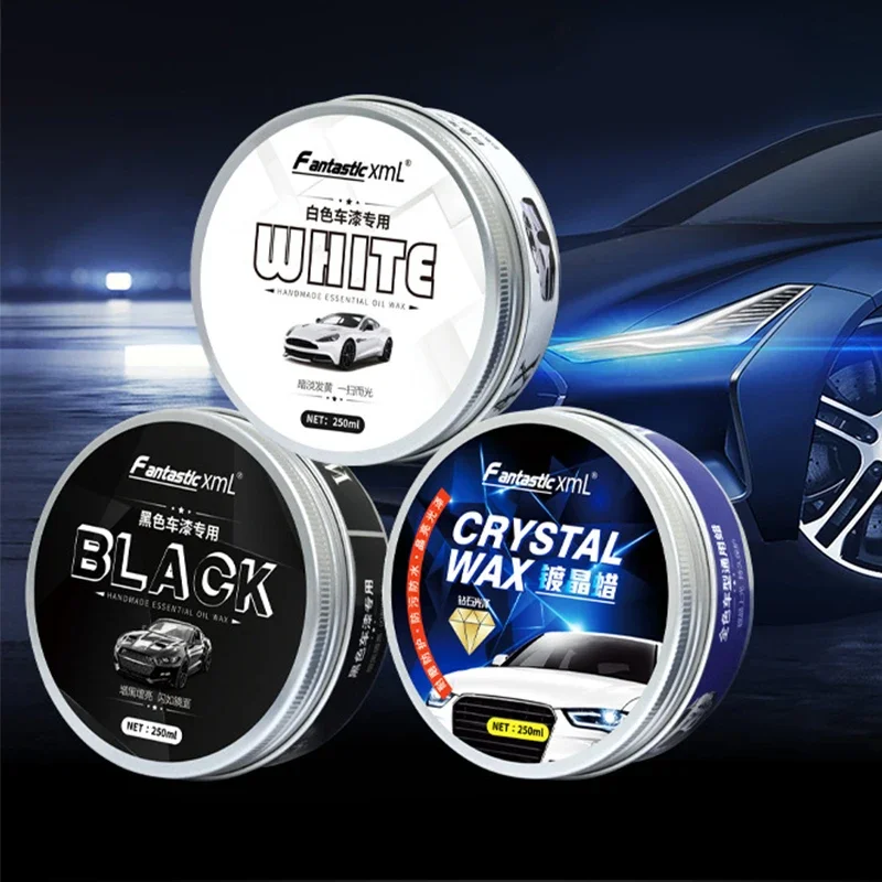 250g Car Polish Wax Crystal Plating Set Hard Glossy Wax Layer Covering Paint Surface Coating Formula Waterproof Film
