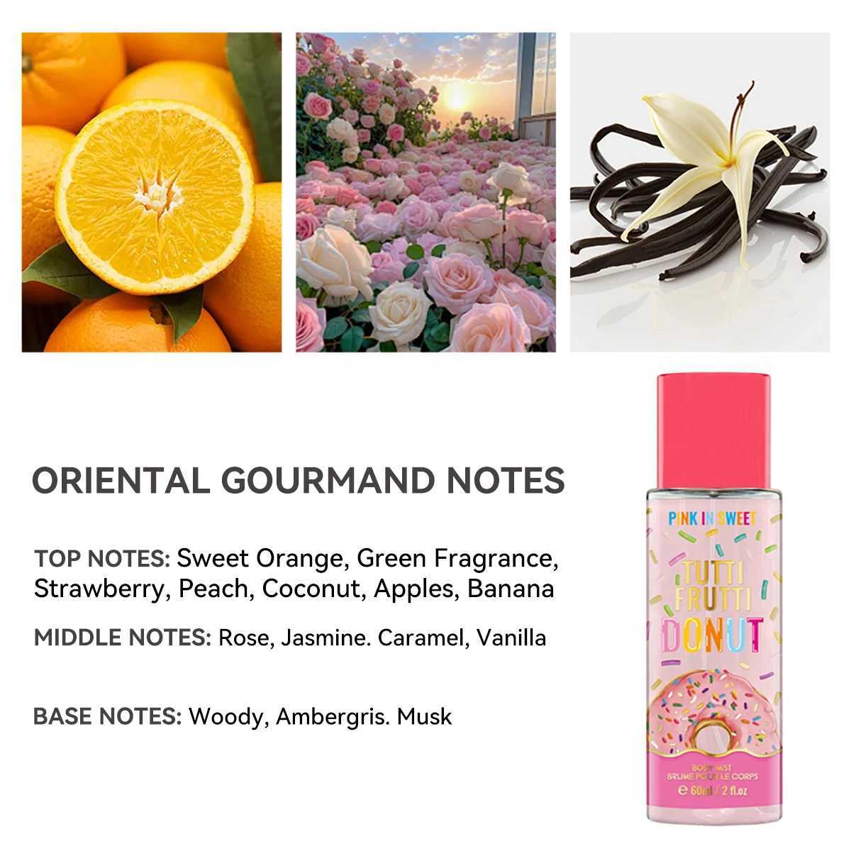 4-Piece Gift Set Womens Sweet spray - Long lasting fragrance for dating - Womens perfume -4 60ml/4 2fl.ozW241102