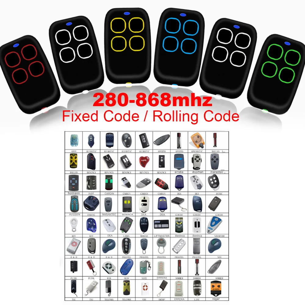 Clone Garage Door Remote Marantec 868 MHz new / 433MHz For Digital D302 D304 D313 433 D323 D382 D384 131 2025 868 Command 211 212 214 221