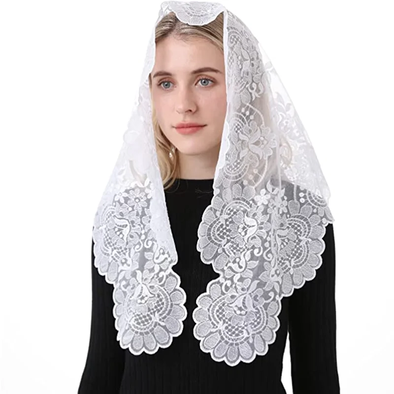 Spanish new Style Traditonal Lace Mantilla Church 2025 Veil Catholic Veil for Women