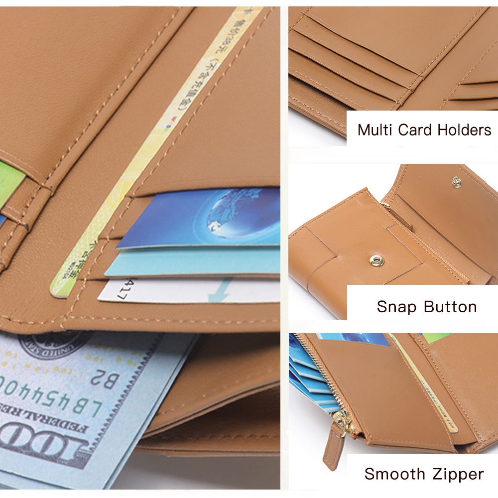 Annmouler Luxury Women Wallets Genuine Leather Card Holders Handmade Woven Money Clip Genuine Leather Coin Purse Brand Wallets
