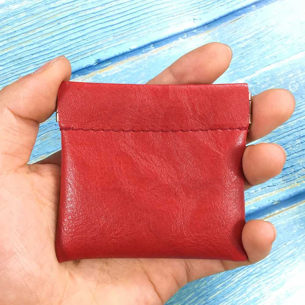 Pu Leather Coin Purse Women Men Small Mini Short Wallet Bag Mey Change Key Earbuds Travel Holder for Kids GirlXJ241111