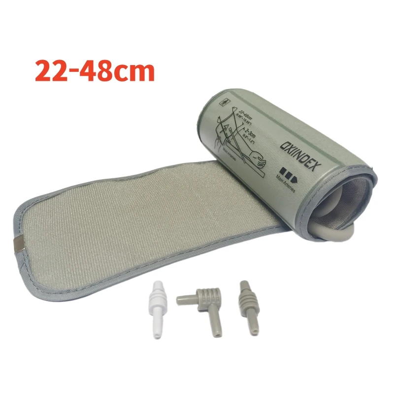 New Big Size 22-42 / 22-48 new Cm Portable Adult NIBP Cuff For Arm Digital Monitor Single Tube Tonometer 2025 Cuff BP Meter Cuff
