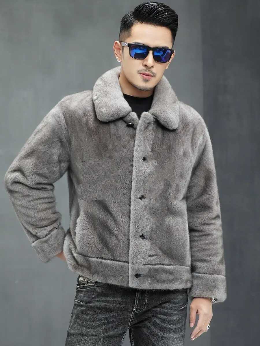 Winter and Autumn Long Thick Warm Fluffy Parka Soft Faux Fur Coat Male Long Sleeve Plus Size Korean Jacket Fashion Men Z80XJ241102