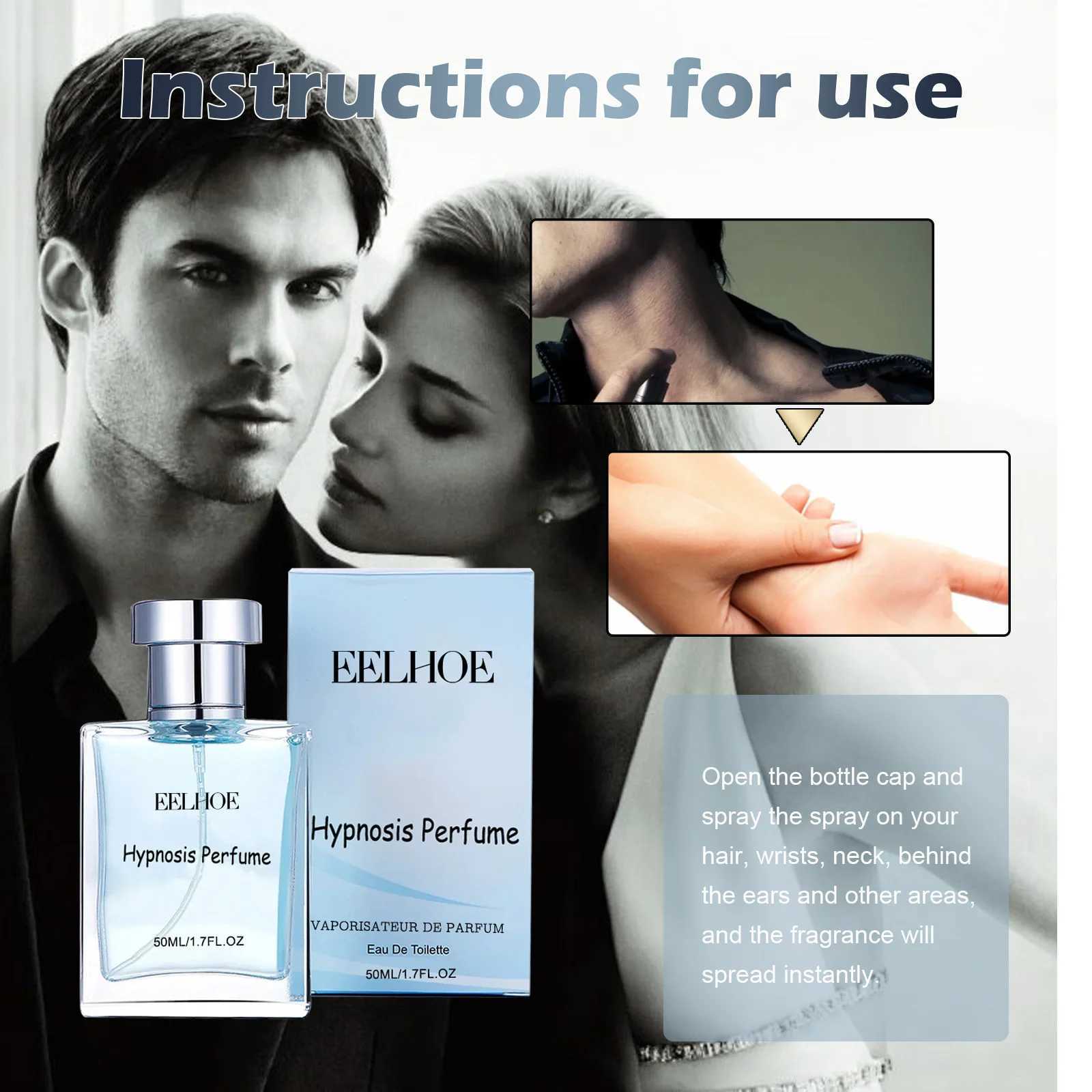 EELHOE mens perfume attracts women to work dating perfume pheromone long scent portable orange extract perfume 50mlW241102