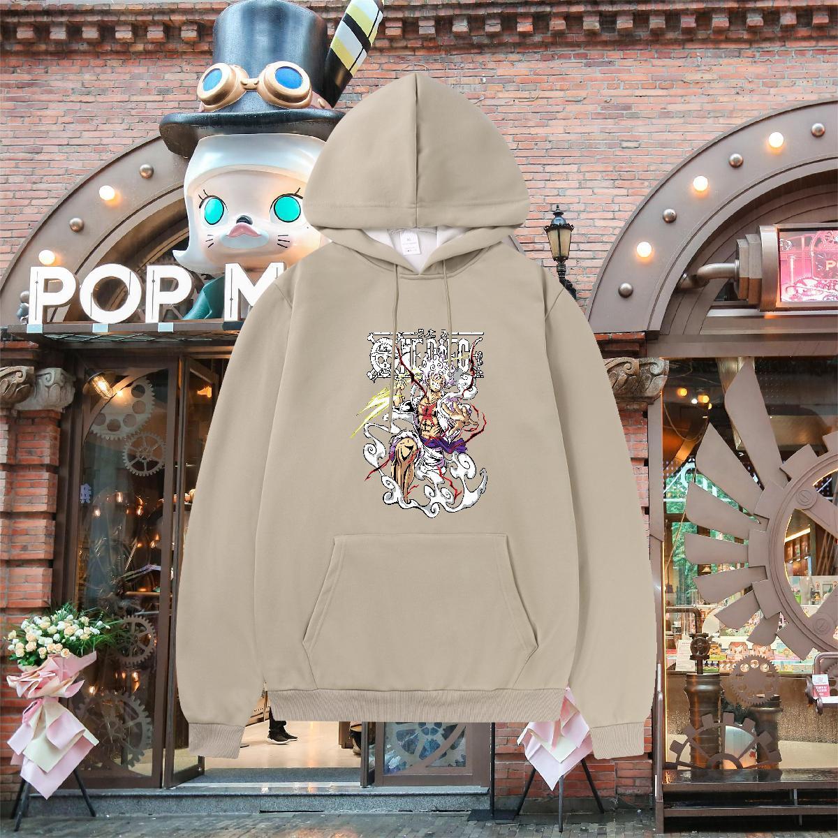 Customized Mens Hoodie Sweatshirt Long Sleeve Drawstring Wholesale Men's Hooded Sweatshirt Cartoon Printing S-3XL Top Hoody High Street Hip Hop W
