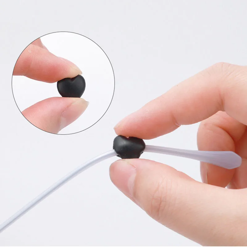 Colorful Heart 2025 Anti Slip Ear Hook Eyeglass Eye Glasses Silicone Grip new Sleeve Holder Spectacle Eyeglass Grip Eyewear Accessories