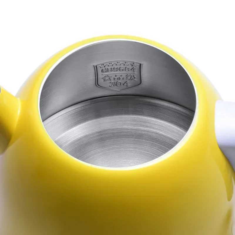 Hot dip galvanized electric kettle hot water boiler stainless steel pot 1L mini travel teapot milk heater Y241102