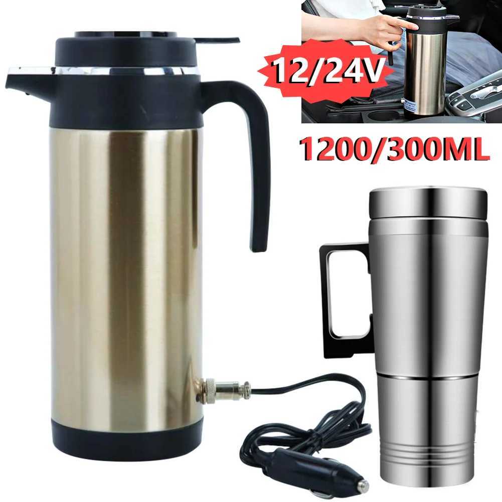 300/1200 ML travel electric kettle car hot water kettle car water tank large capacity 12/24V automatic shutdown fast heating Y241102