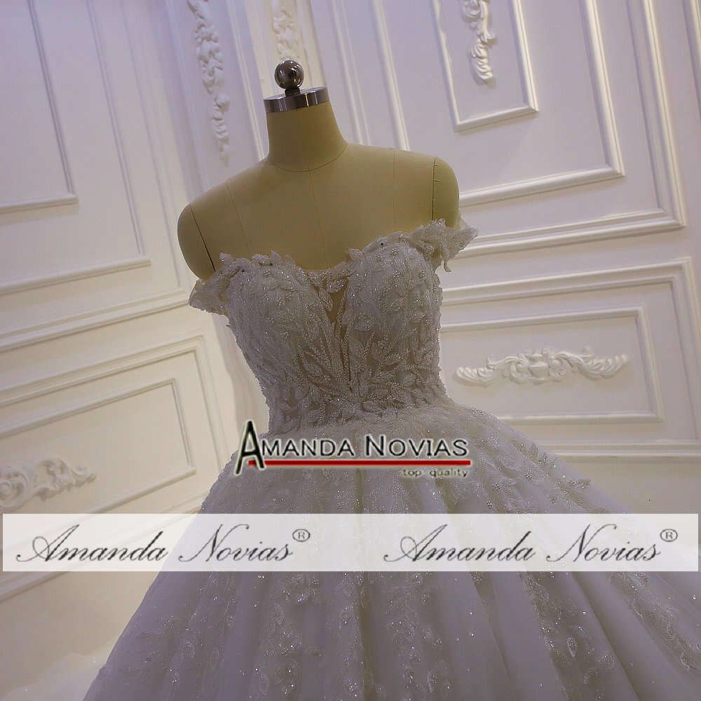 Off The Shoulder Sweetheart Ball Gown Wedding Dress