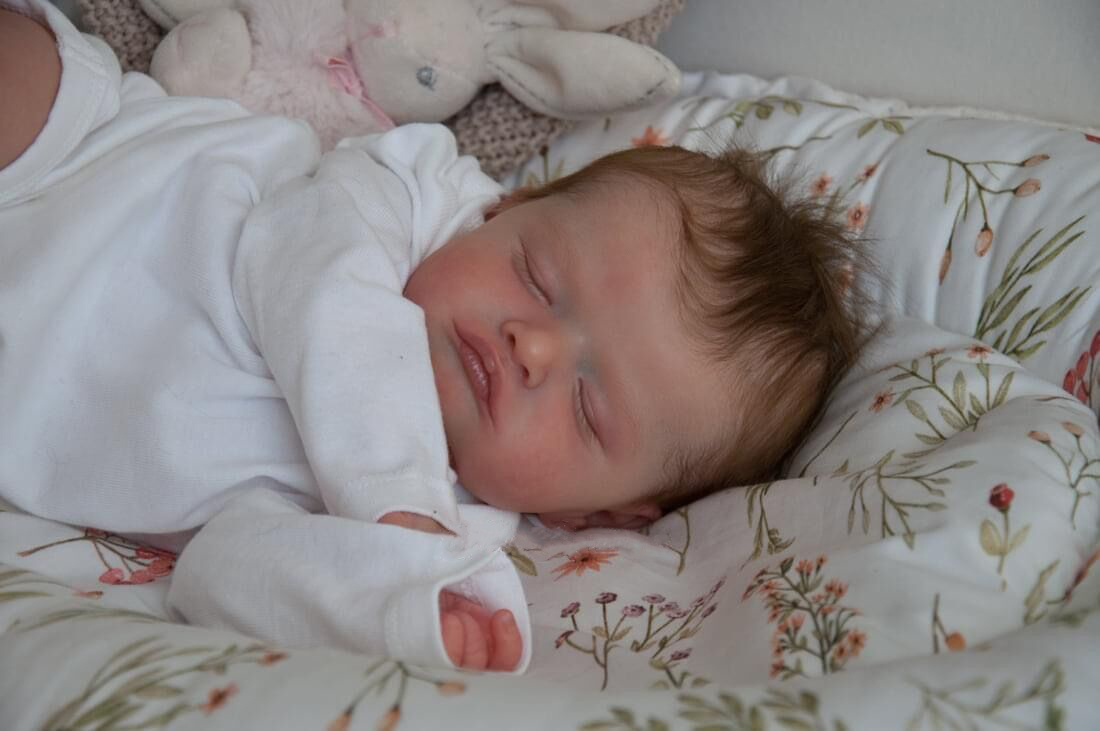 NPK 18inch Newborn Baby Size Rosalie Reborn Doll premium Make-up Handmade 3D Skin Top Quality Collectible Art Doll