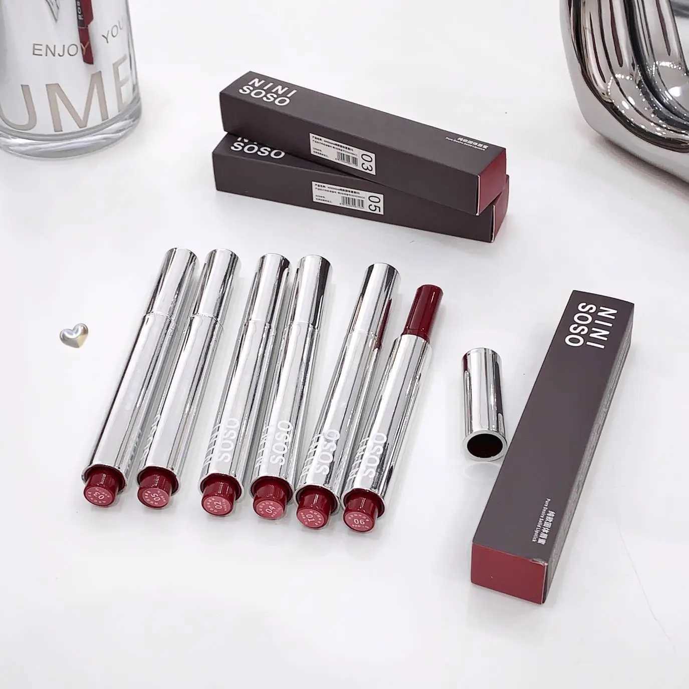 Shiny solid lip gloss specular moisturizing jelly coloring lipstick W241101