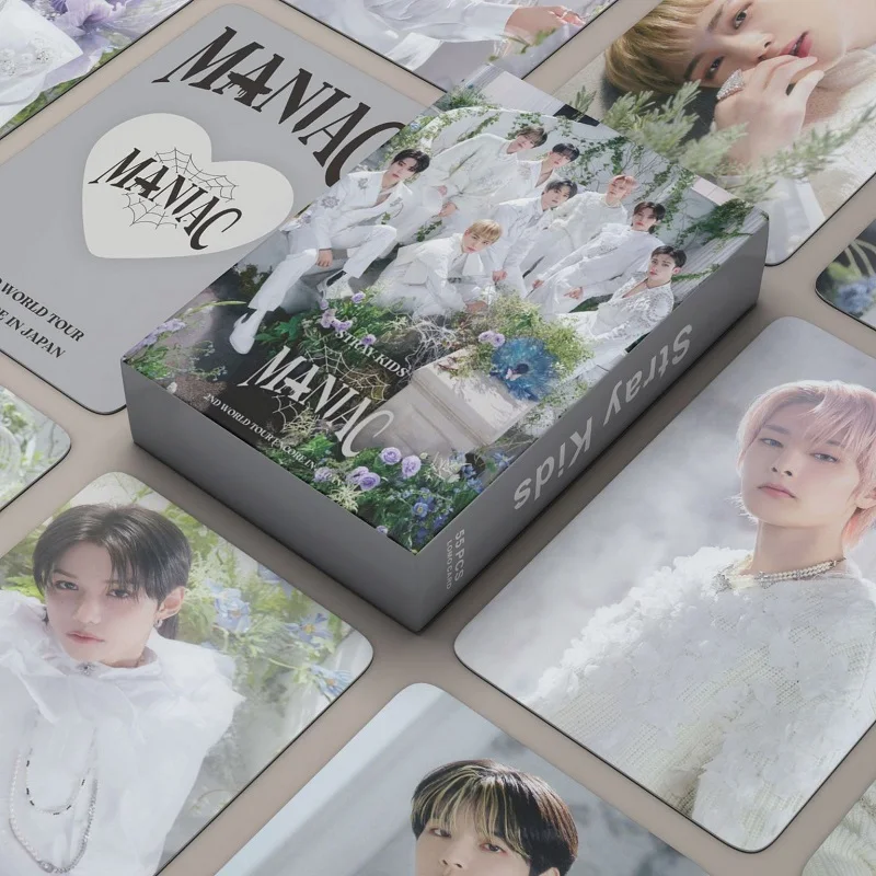 55Pcs/Set Kpop Photocards Stray Kids 2023 MANIAC Lomo 2025 New Album Cards Boys Straykids new Photo Card Postcard for Fans Collection