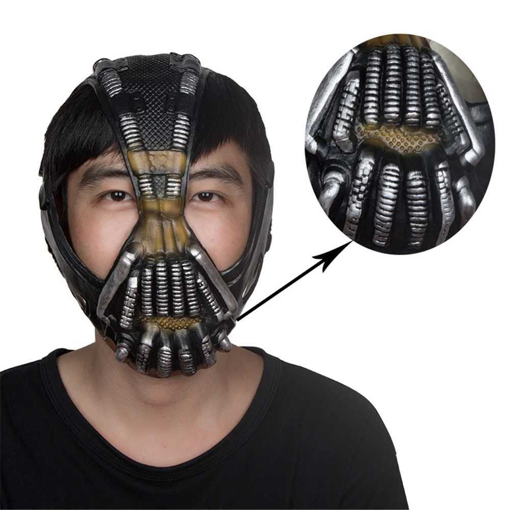 Bain Mask Cosplay Dark Knight Adult Size Helmet Halloween Party Cosplay Horror Prop Movie Horror Mask Y241101