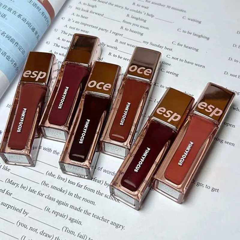 PINKYFOCUSPN902 transparent small square tube mirror lip glacier water light light moisturizing small but not greasy W241101