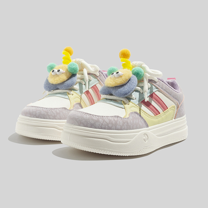 Autumn Winter Thick Soled Versatile Cartoon Fashion Warm Casual Shoes