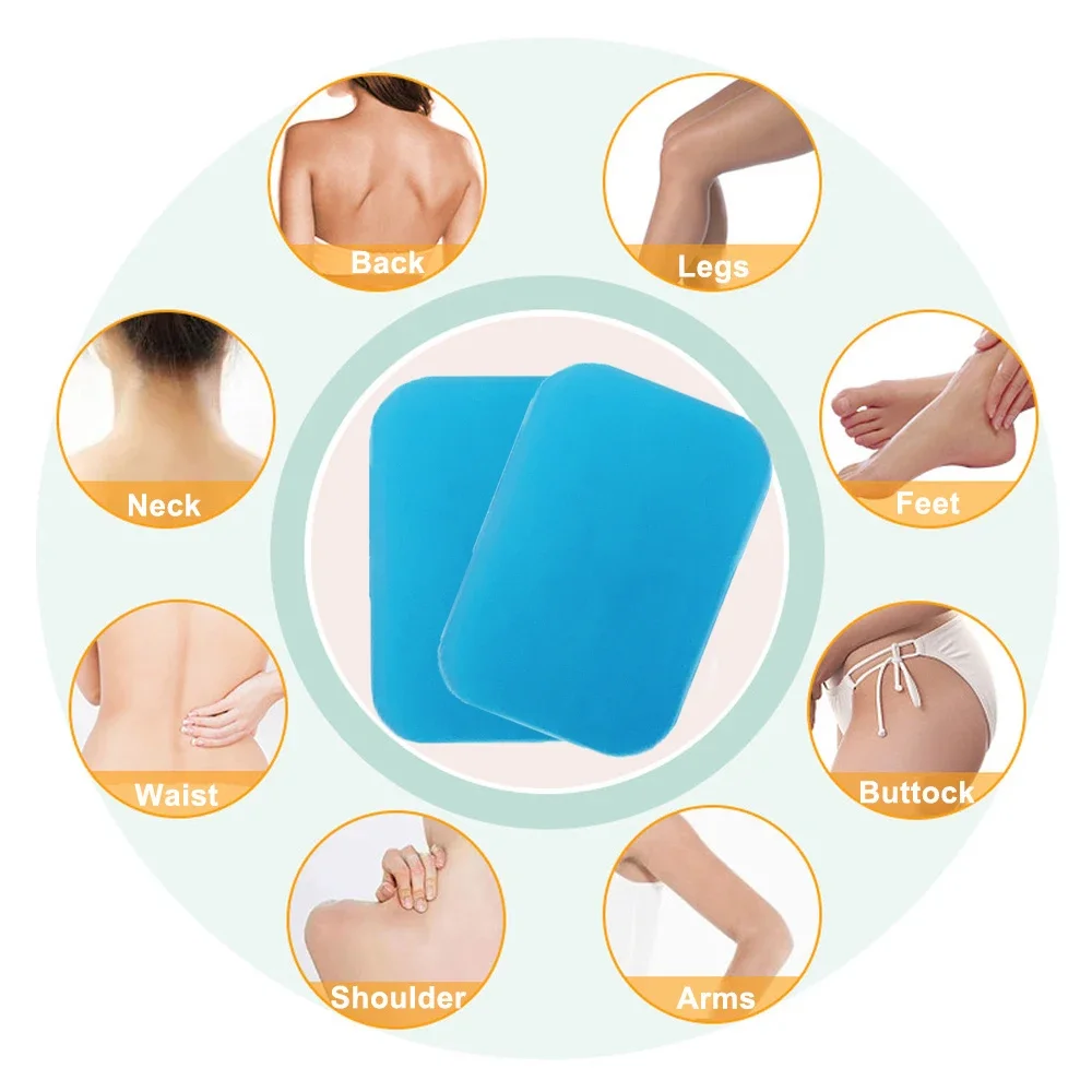100/50pcs Gel Pads for EMS new Abdominal ABS Trainer Hip Exerciser Replacement Body Massager Patch 2025 Massage hine Muscle Stimulator