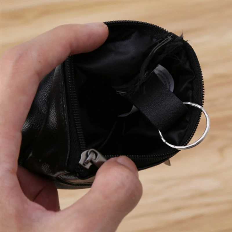 1-5PCS Vintage Leather Mens Zipper Purses Coin Purse C Change Wallet Key Holder Mey Pouch Gift for WomenXJ241111