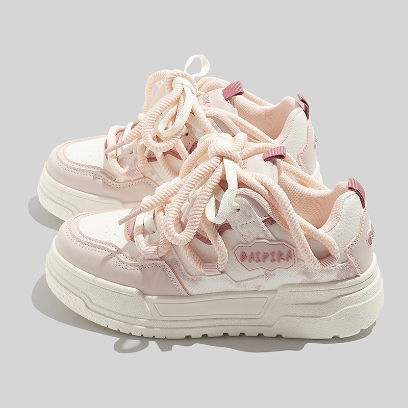 Korean High Aesthetic Version Autumn New Versatile Casual Sports Board Shoes Free Shipping