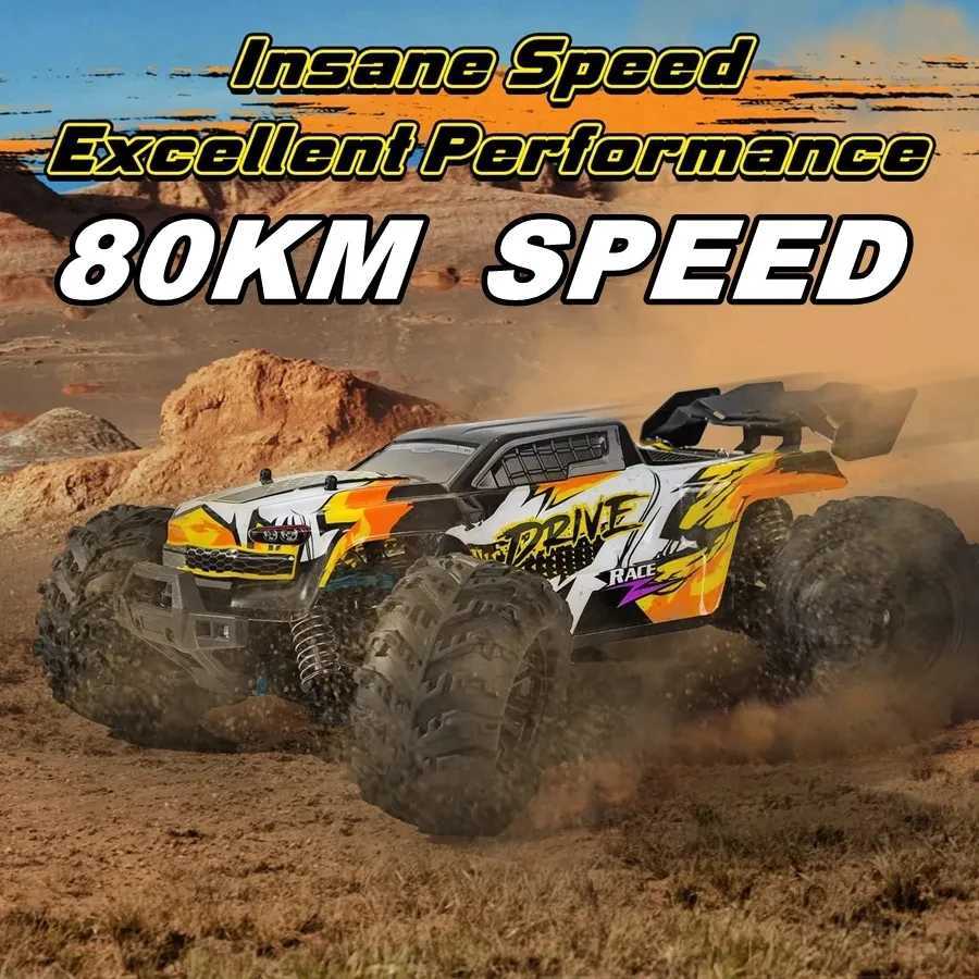 Free shipping 4WD remote control off-road 4x4 RC high-speed car super brushless 50 or 80KM/H fast drift racing toy for children and adults