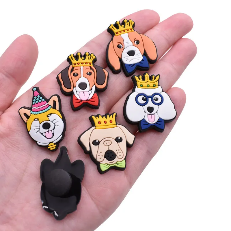 Single Sale New Arrival Dog Birthday Shoe Charms Pin for Croc new Accessories Sandals Decorations Kid's 2025 Adults Party Favor Gifts