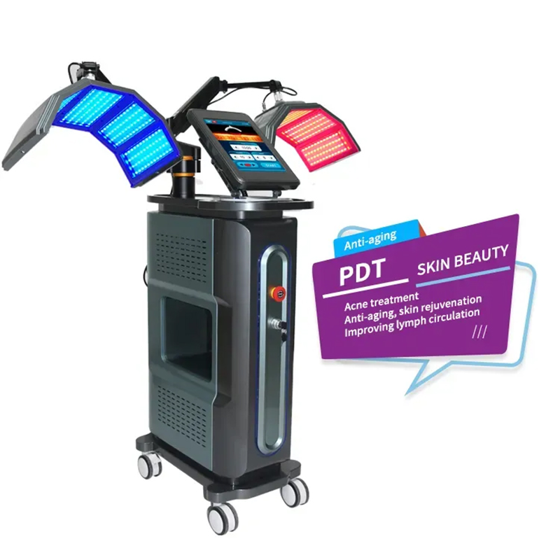 High Quality PDT Led 7 Color Therapy Acne Remove Machine Double PDT Beauty Skin Machine 7 Colors LED Light Therapy Machine for Skin Rejuvenation
