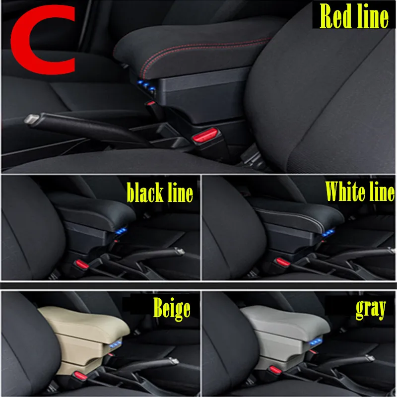 For Suzuki Swift 2005-2023 Armrest box Center Centre Console New Storage Box 2006 2007 2008 2009 2010 2012 2013 2014 2015 2016