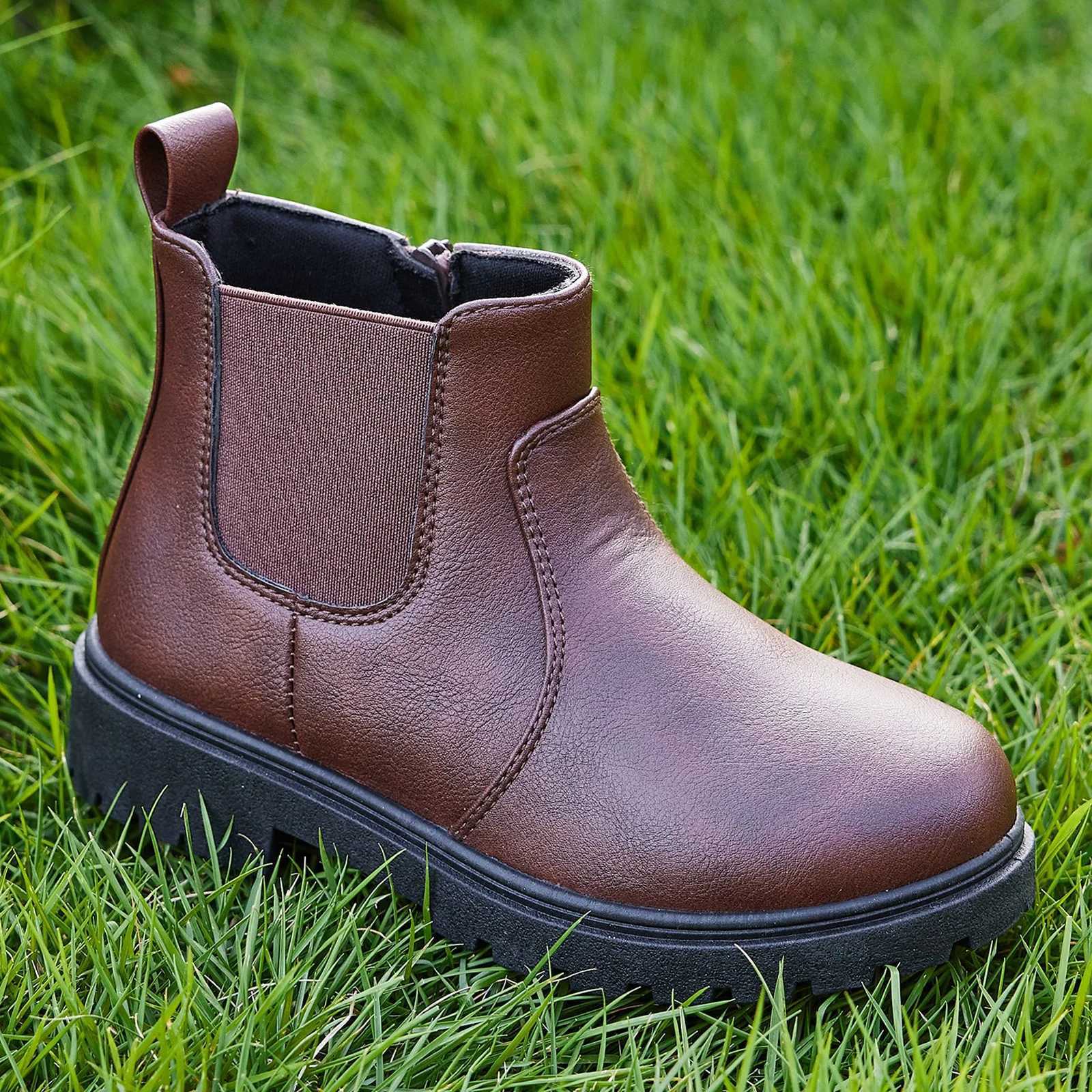 Childrens fashionable snow warm waterproof sliding boots for boys and girls M241102