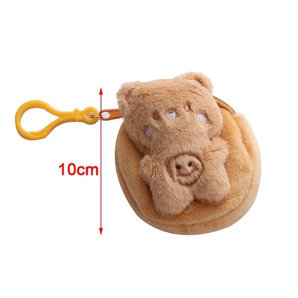 Cute Carto Coin Purse Girls Zipper Plush Three-dimensial Coin Purse Pouch Purse Women Earphe Bag Wallet Bag Key HolderXJ241111