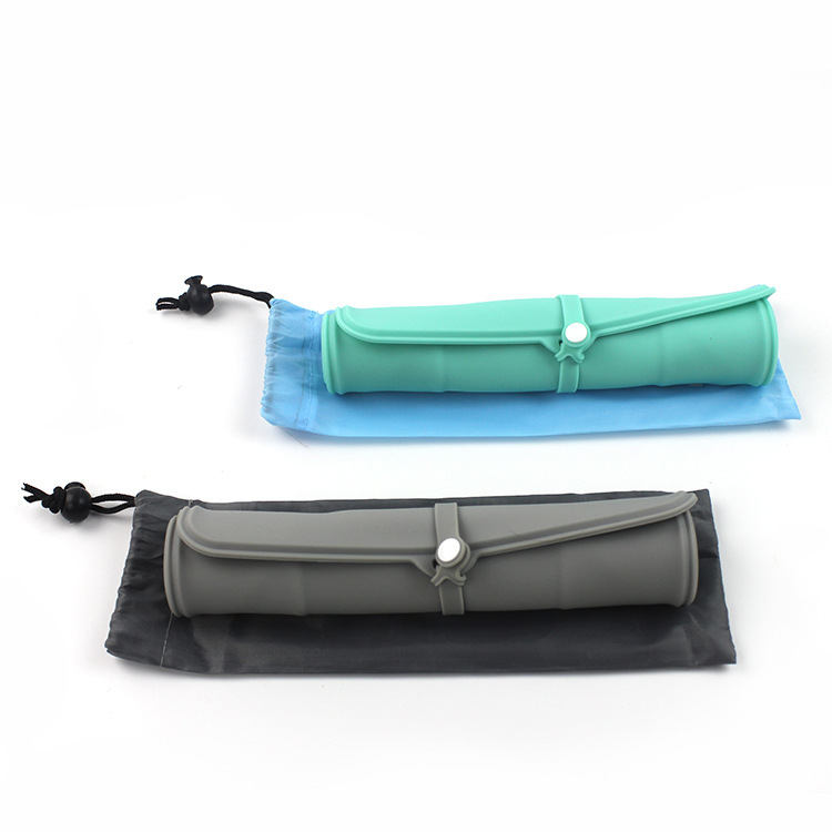 cross border Pet Silicone Folding Bowl Anti slip Dog Double Bowl Plush Bag Dog Bowl Outdoor Pet Portable Cat Bowl Food