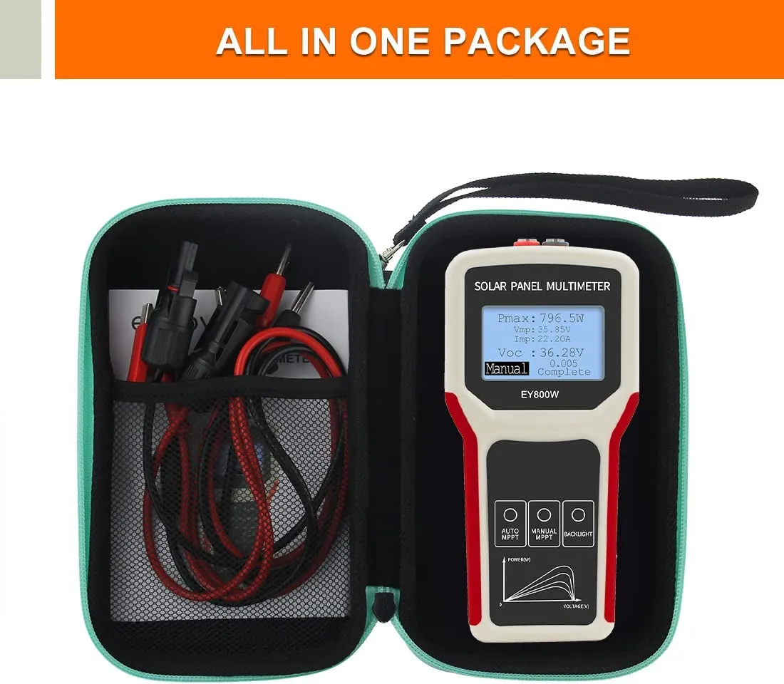 FrogBro 2025 Solar Panel Tester EL400B/ EY800W Photovoltaic Multimeter Smart MPPT Open new Circuit Voltage Troubleshooting Utility Tool