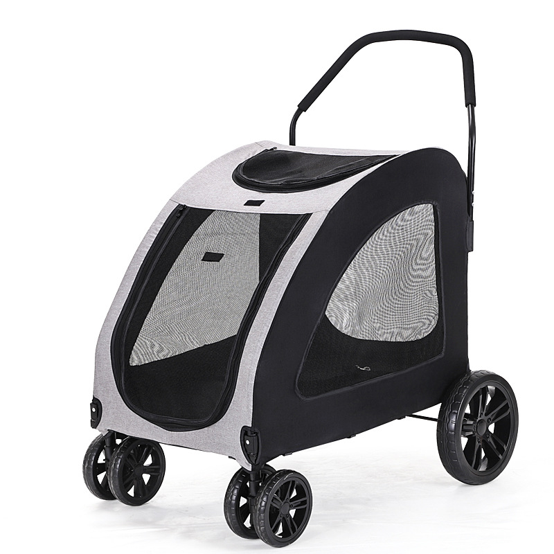 Newest Design 4 Wheel Pet Trolleys Dog Stroller Dog Trolley for Large Dogs
