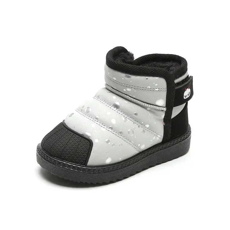 Winter new childrens cotton shoes boys aprons waterproof and warm snow boots childrens fashionable and casual new shoes M241102