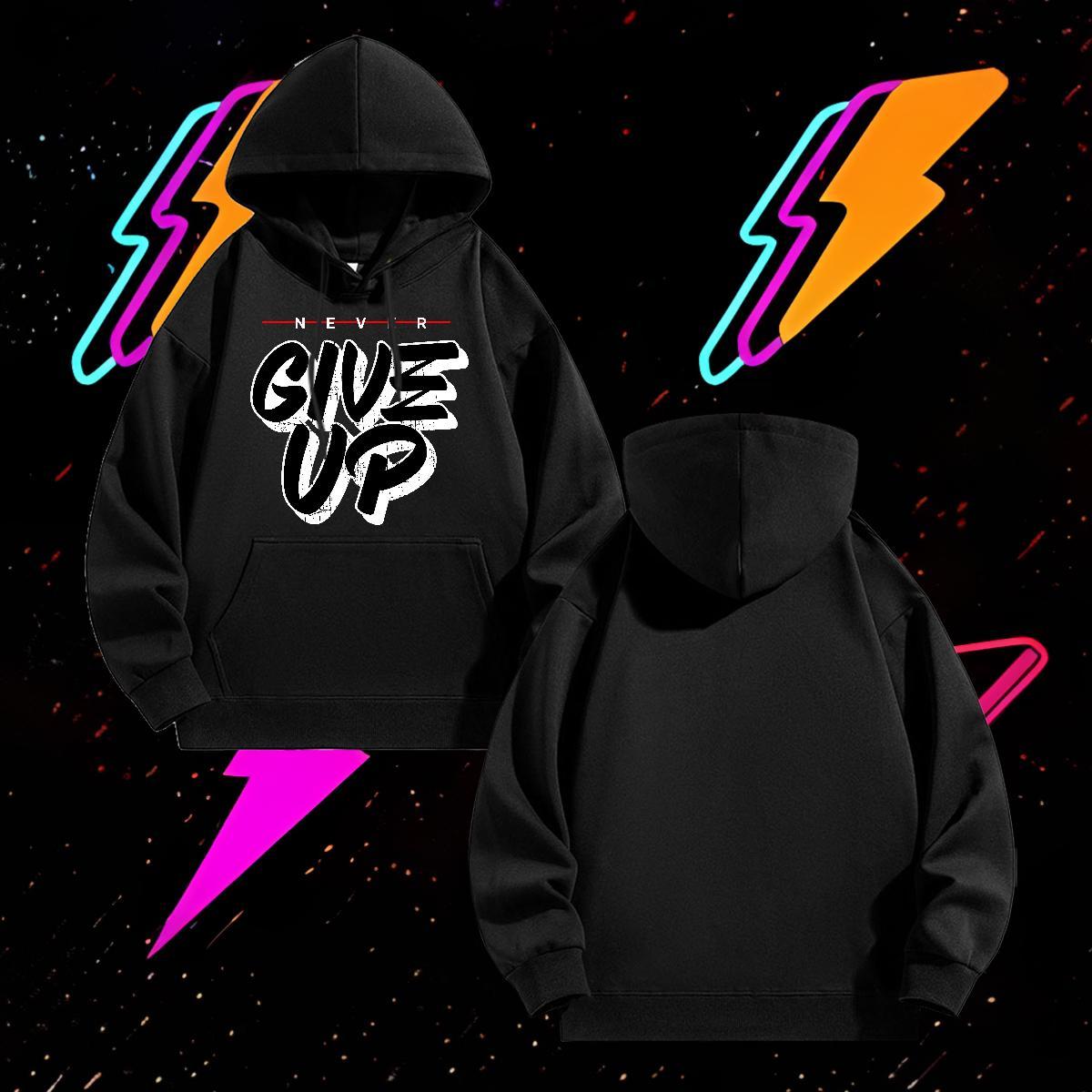 2024 DIY Men Hoodie Breathable High Quality Couples Hoodie DIY Logo Oversized Clothes High Street Hip Hop Velvet Thick