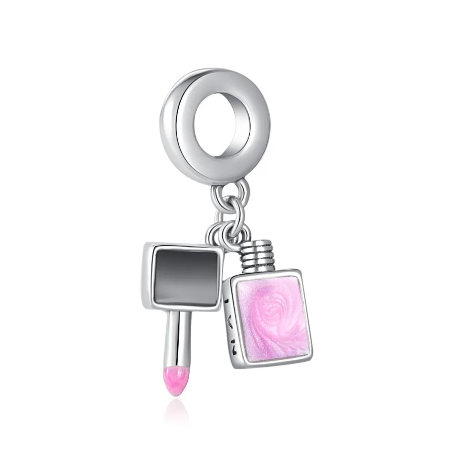 2023 New original 925 silver Love Heart dangle beads charms fit diy charm bracelets for women jewelry making accessories