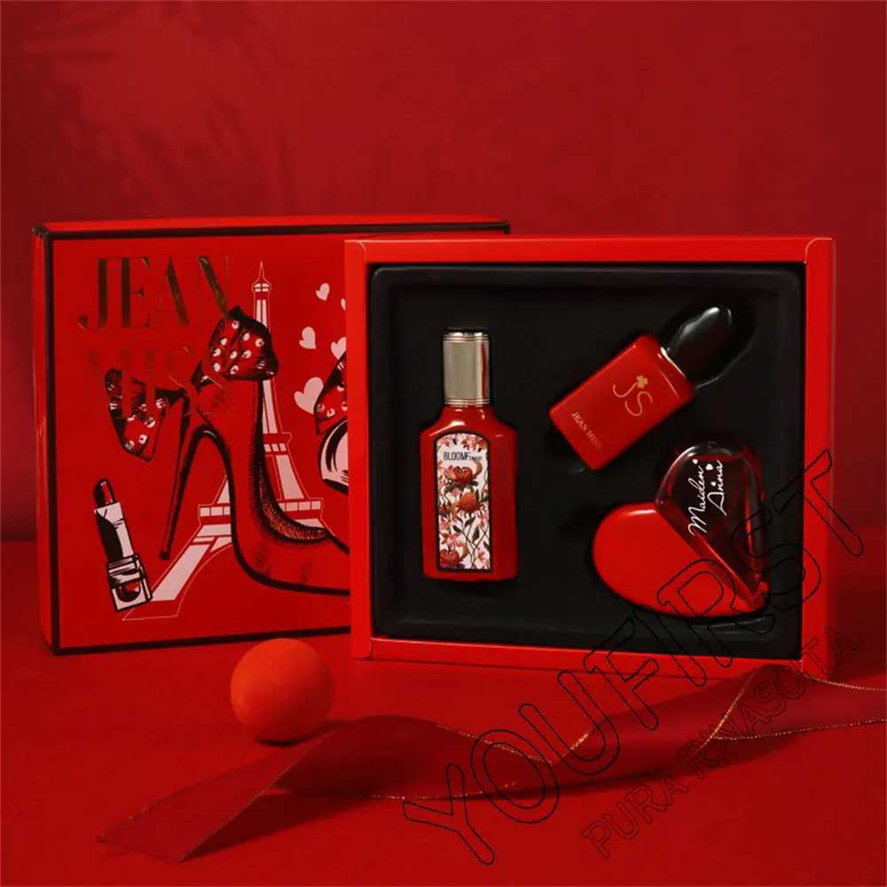 Brand perfume female gift box 110ml three piece set durable perfume floral pheromone perfume cologne perfumeW241102